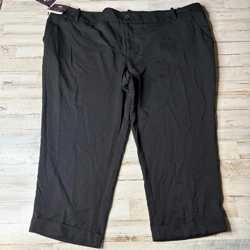 AVA & VIV Women's Crop Mid Rise Capris Dress Pants Size 24W - Picture 4 of 13